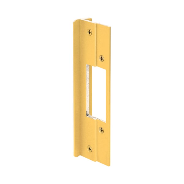 Prime-Line Prime-Line 8.438 in. H X 6 in. L Gold Extruded Aluminum Door Lock Guards U9482 - main